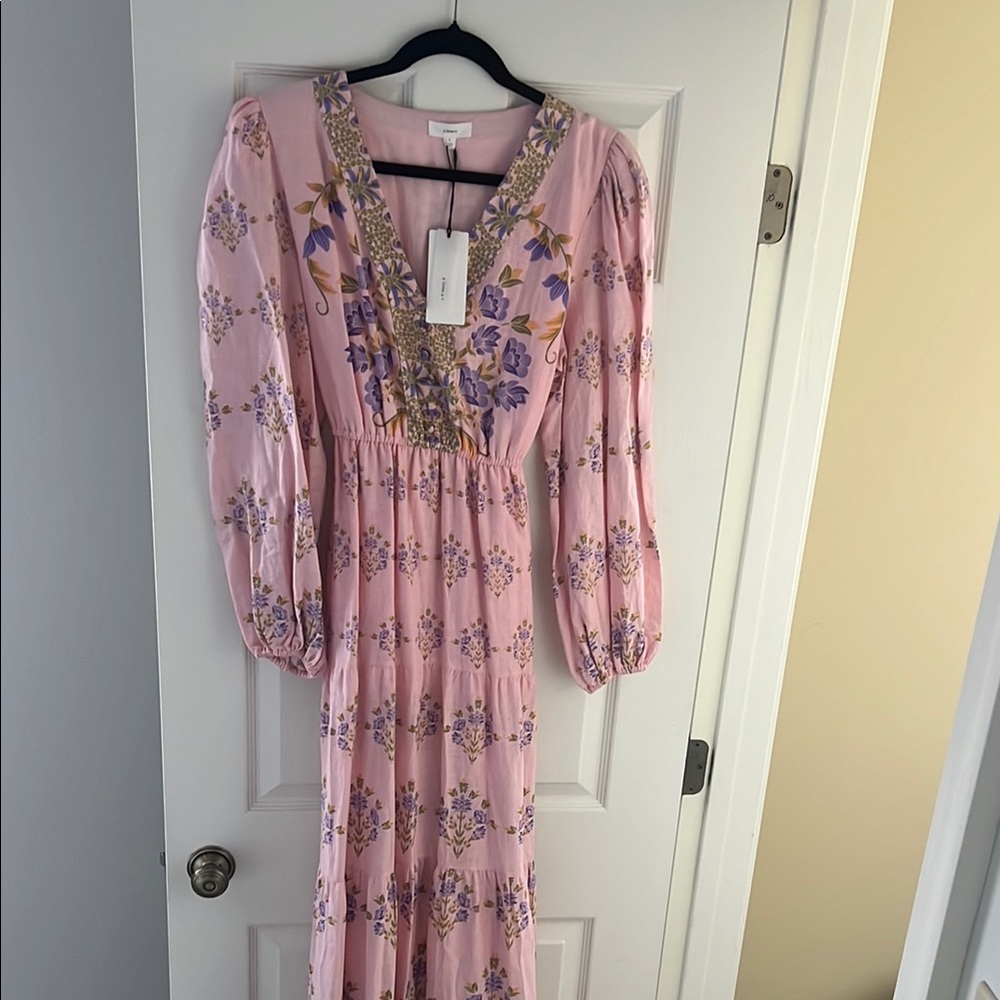 A loves A pink floral maxi dress NWT